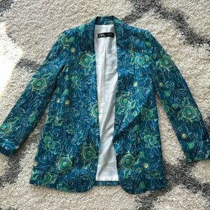 Zara Floral Blazer